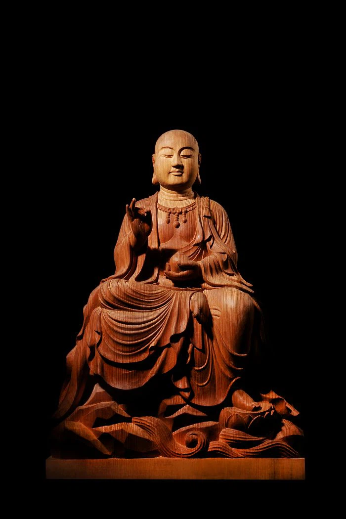 Hand-carved Wooden Ksitigarbha